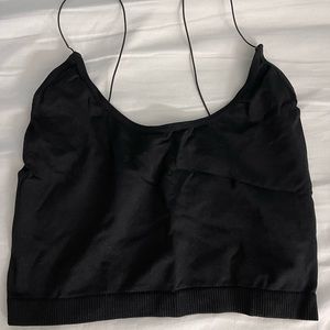 Two spandex crop tops